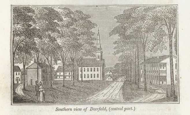 Barber woodcut of Deerfield