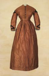 Brown Wedding Dress from 1865